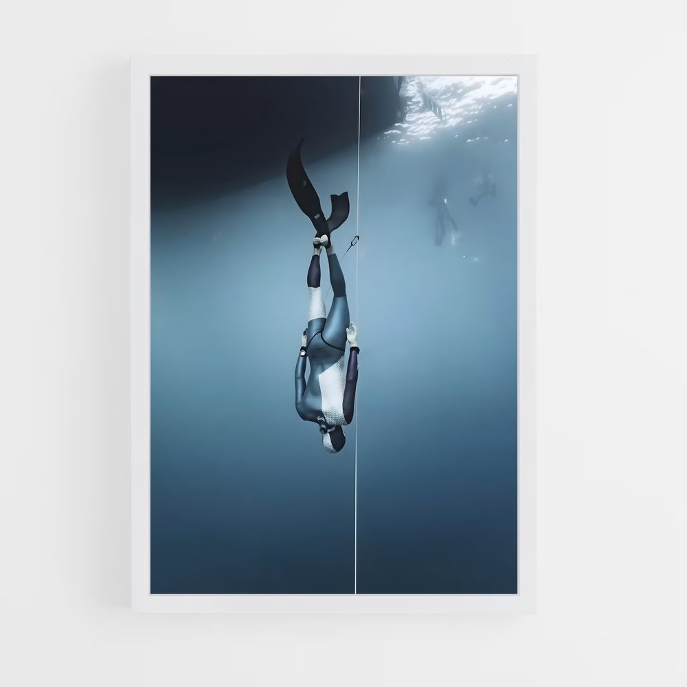 Poster Suspense Aquatique – affiche Plongée en apnée (vue 3)